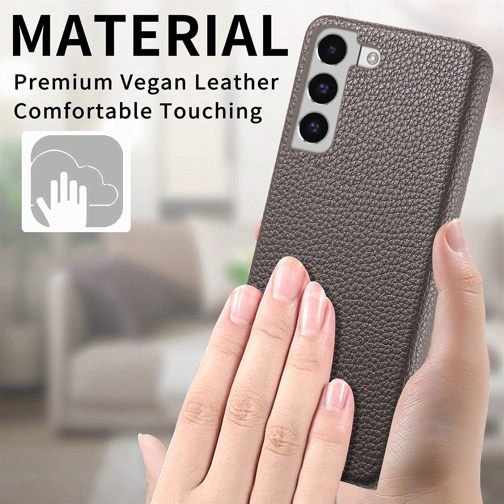 Y1 For Samsung Galaxy S22 5G Case Shockproof Litchi Texture PU Leather Back Cover