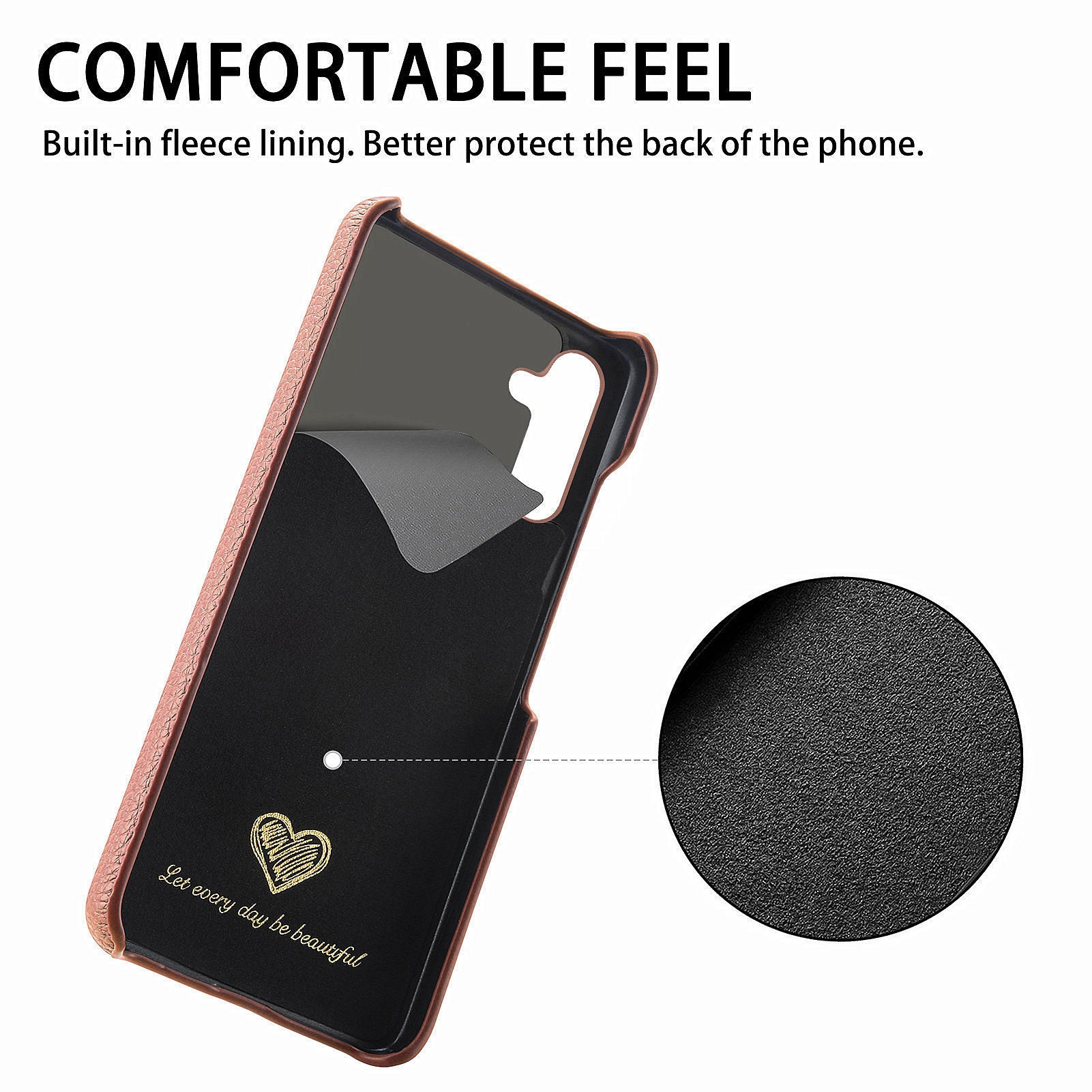 Y1 For Samsung Galaxy S23 FE Cell Phone Case Litchi Texture PU+PC Drop-proof Cover