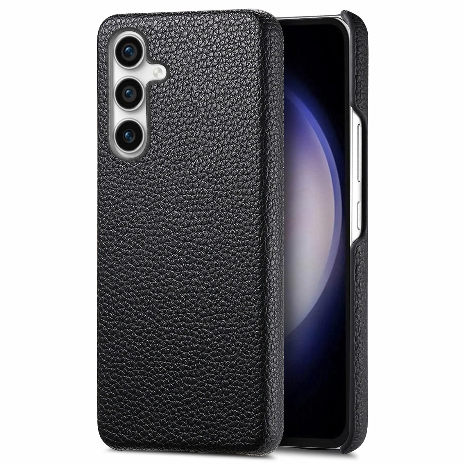 Y1 For Samsung Galaxy S23 FE Cell Phone Case Litchi Texture PU+PC Drop-proof Cover