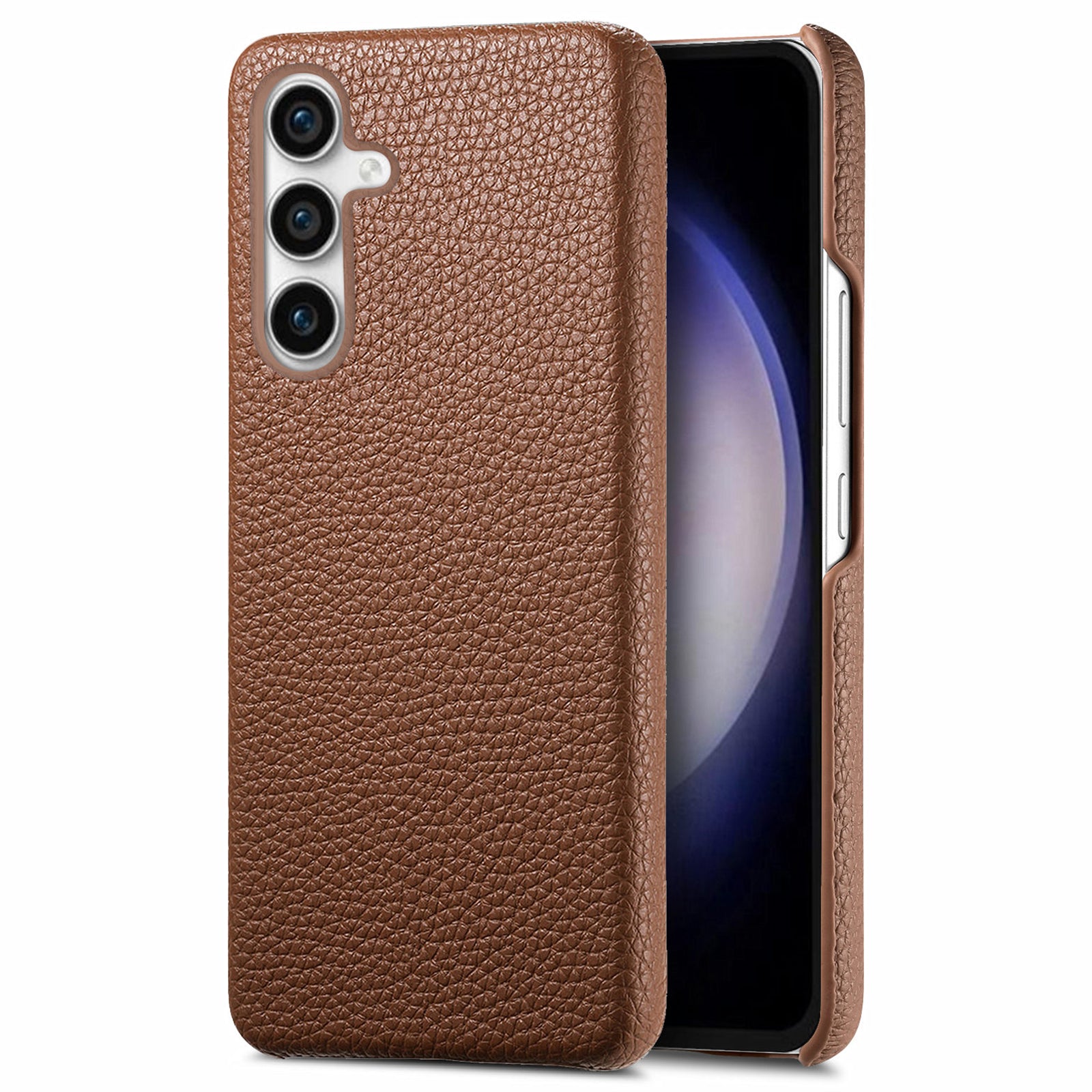Y1 For Samsung Galaxy S23 FE Cell Phone Case Litchi Texture PU+PC Drop-proof Cover