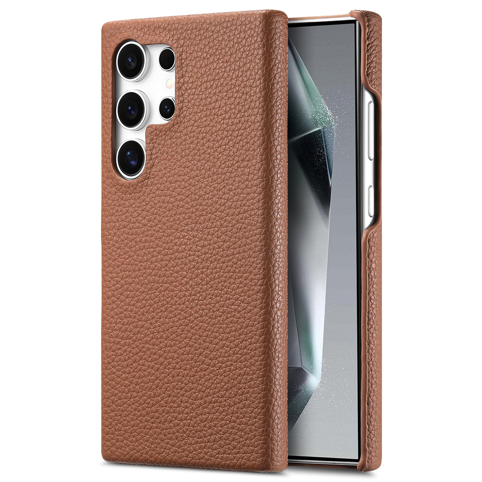Y1 For Samsung Galaxy S24 Ultra Case Anti-Drop Litchi Texture Leather+PC Phone Cover
