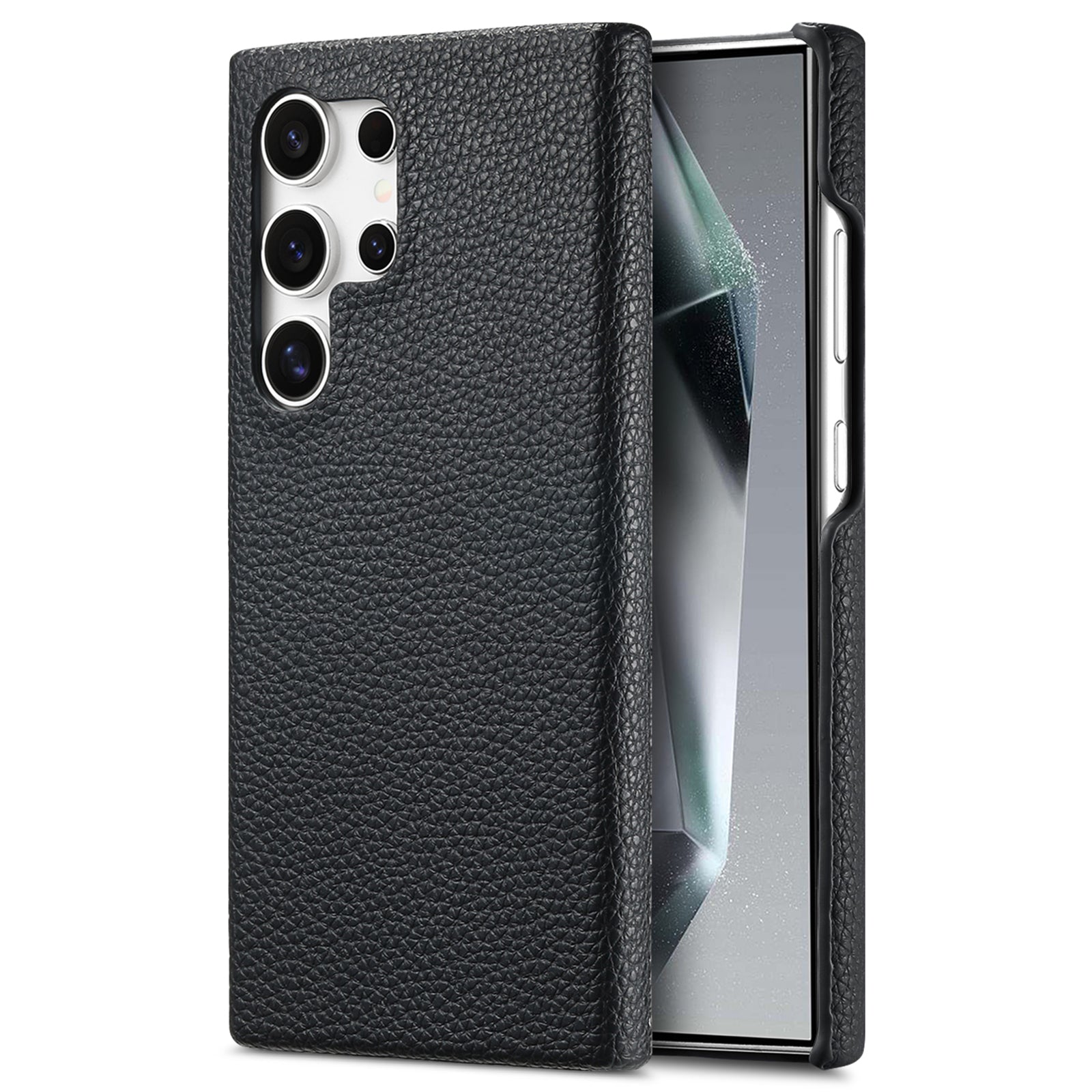 Y1 For Samsung Galaxy S24 Ultra Case Anti-Drop Litchi Texture Leather+PC Phone Cover