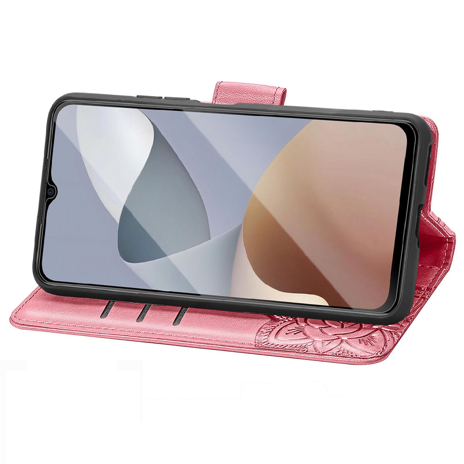 For ZTE Blade A73 Case Flip Wallet Imprinted Butterfly PU Leather Phone Cover