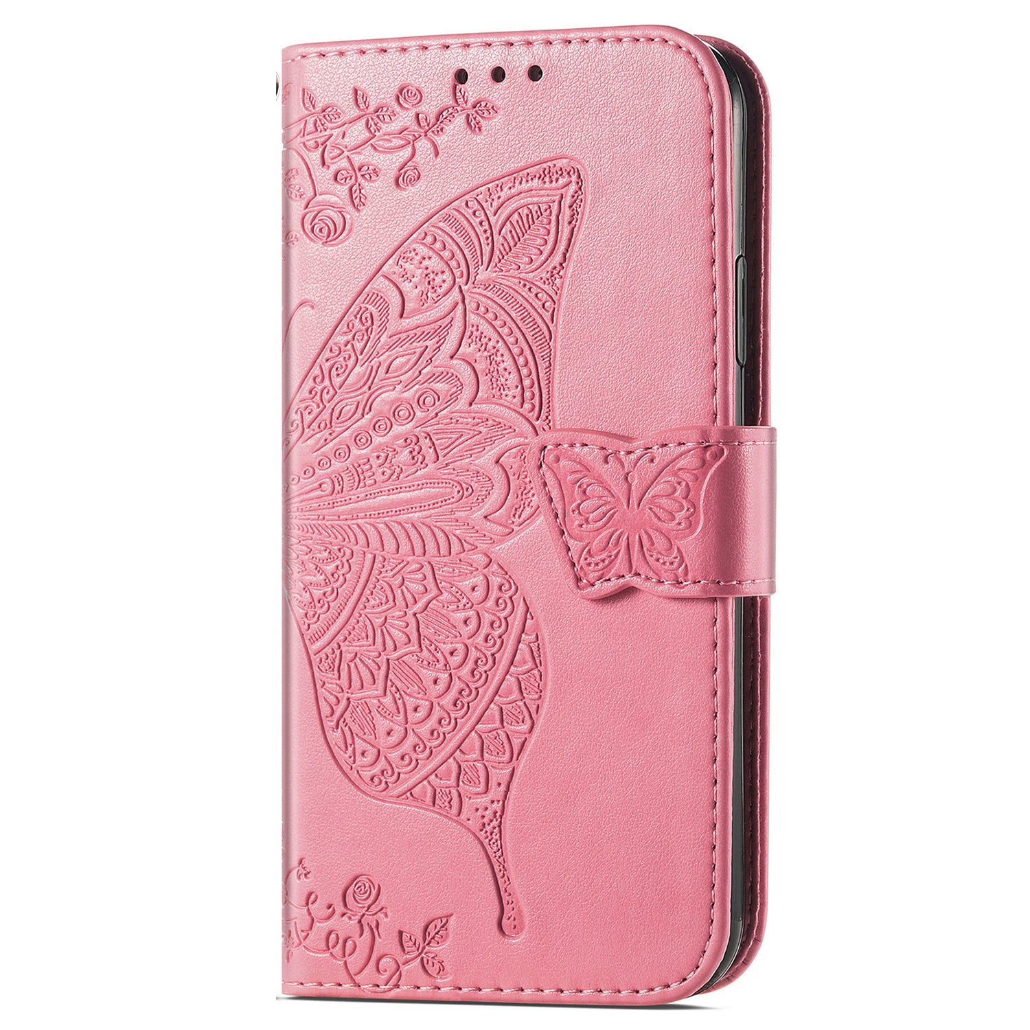 For ZTE Blade A73 Case Flip Wallet Imprinted Butterfly PU Leather Phone Cover