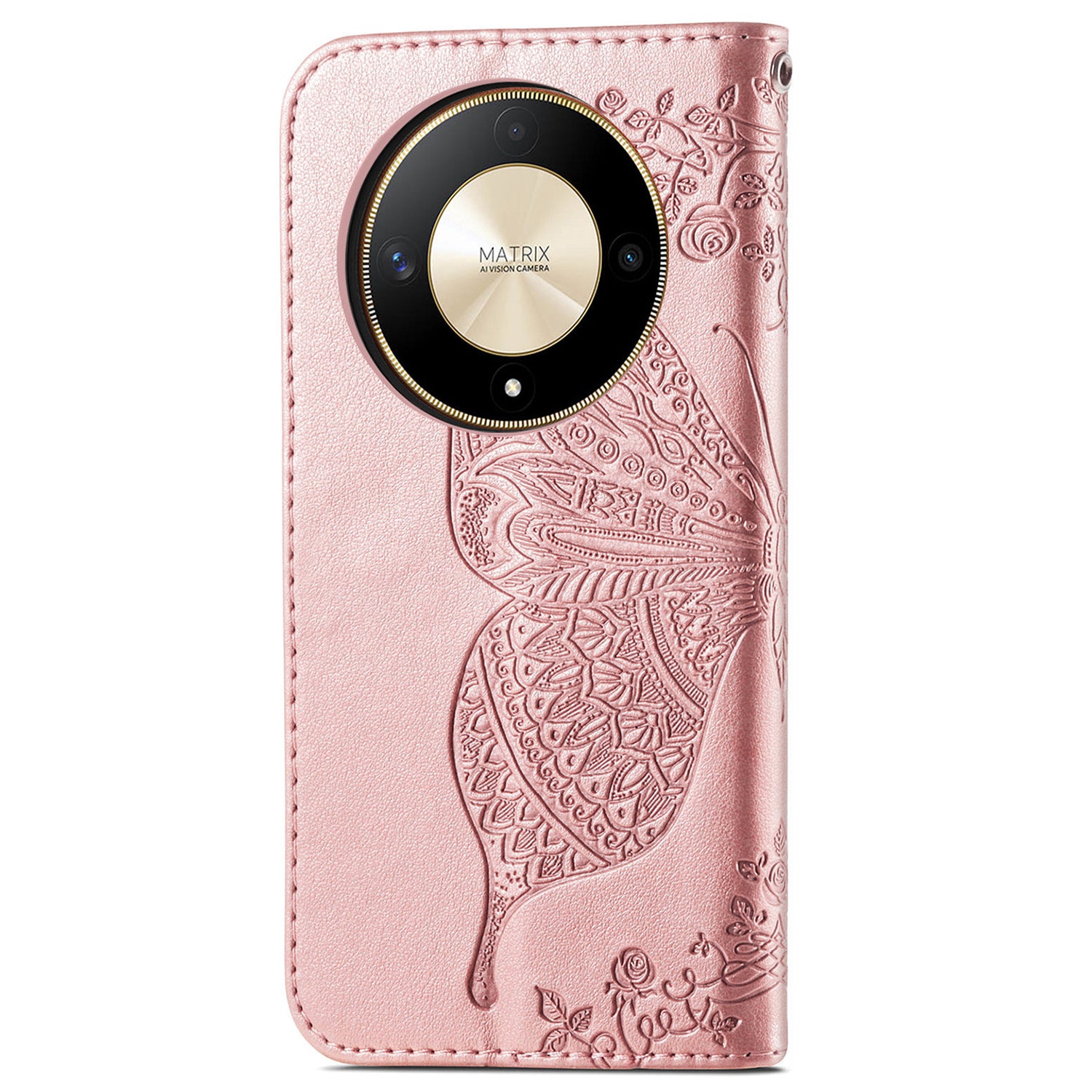 For Honor X9b 5G / Magic6 Lite 5G Phone Cover Stand Imprinted Pattern PU Leather Case