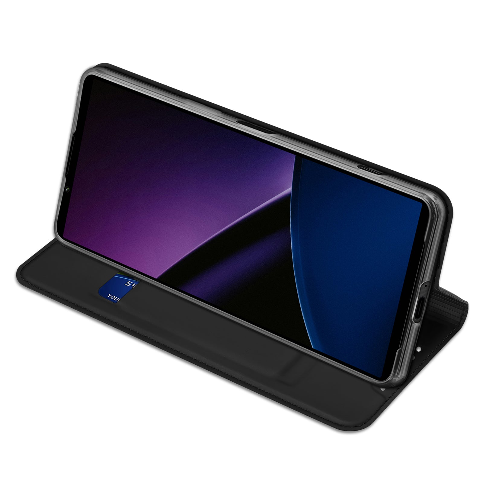DUX DUCIS Skin Pro Series For Sony Xperia 1 VI Card Slot Phone Cover Leather Phone Stand Case