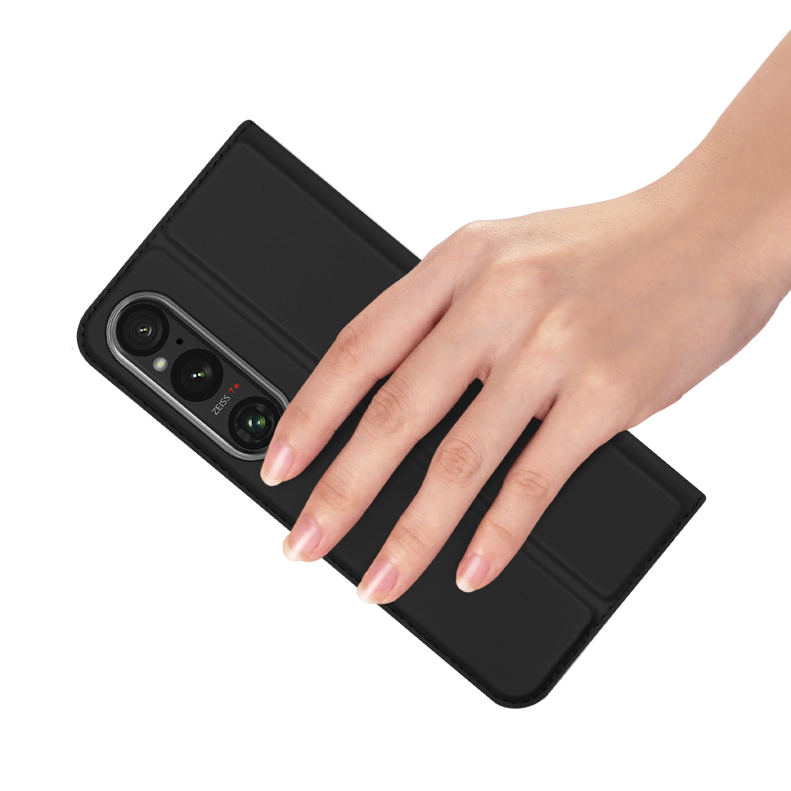 DUX DUCIS Skin Pro Series For Sony Xperia 1 VI Card Slot Phone Cover Leather Phone Stand Case