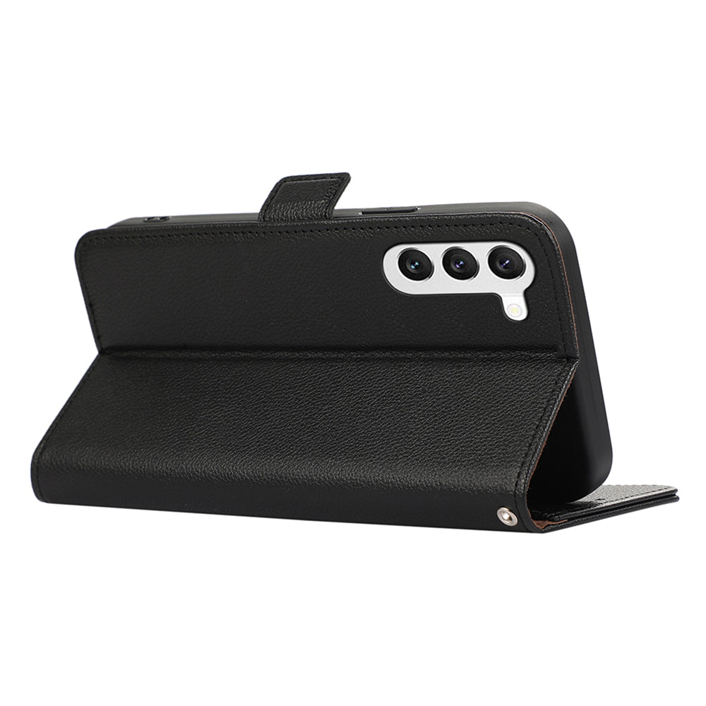 ABEEL For Samsung Galaxy S23+ Case PU Leather RFID Blocking Phone Cover with Card Holder