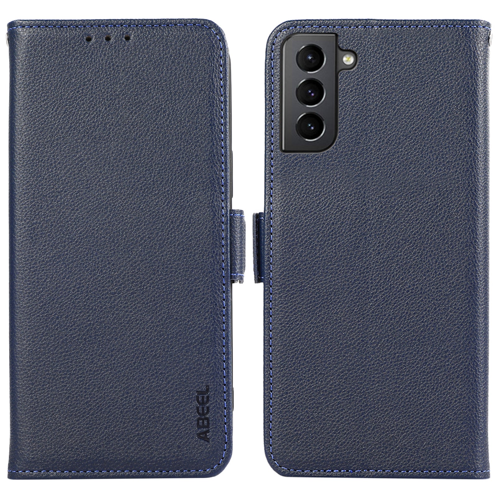 ABEEL For Samsung Galaxy S21 5G / 4G Wallet Case RFID Blocking PU Leather Phone Cover