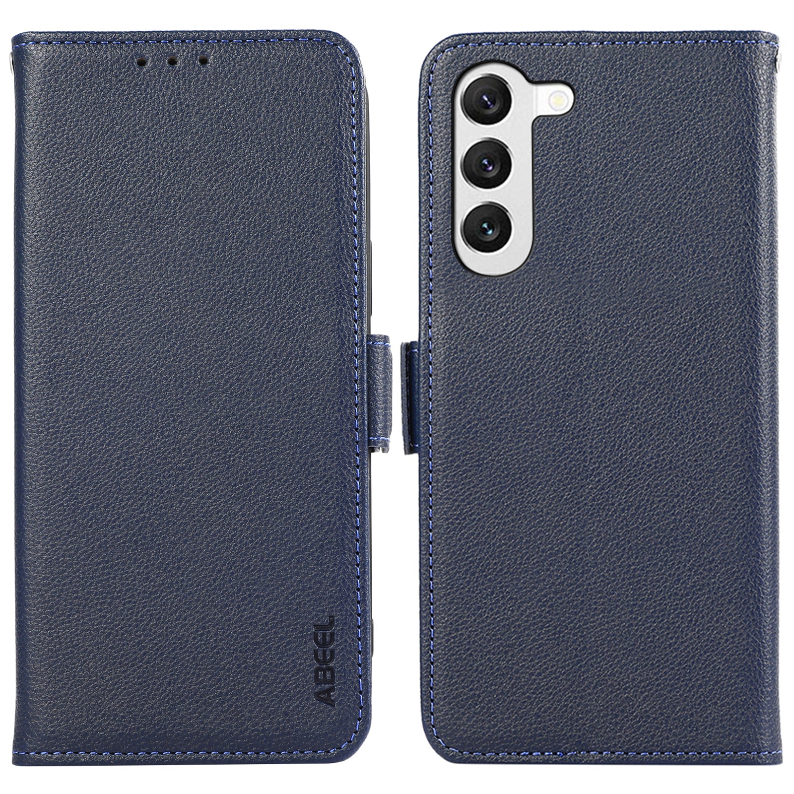 ABEEL For Samsung Galaxy S23 Leather Case RFID Blocking Wallet Protective Phone Cover