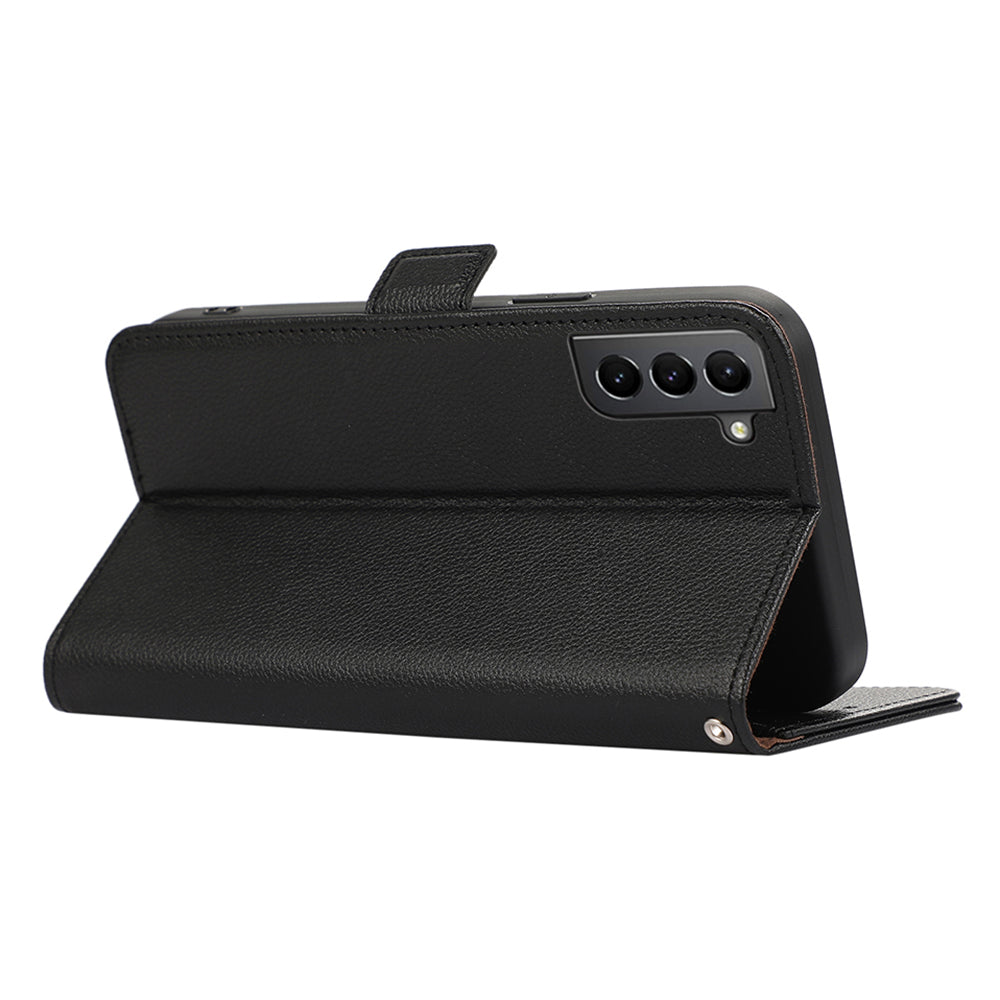 ABEEL For Samsung Galaxy S21+ 5G Case RFID Blocking Stand Folio Leather Phone Cover