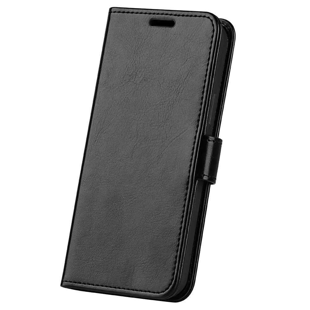 For Realme C67 4G Case TPU+PU Leather Phone Protective Flip Cover Crazy Horse Texture
