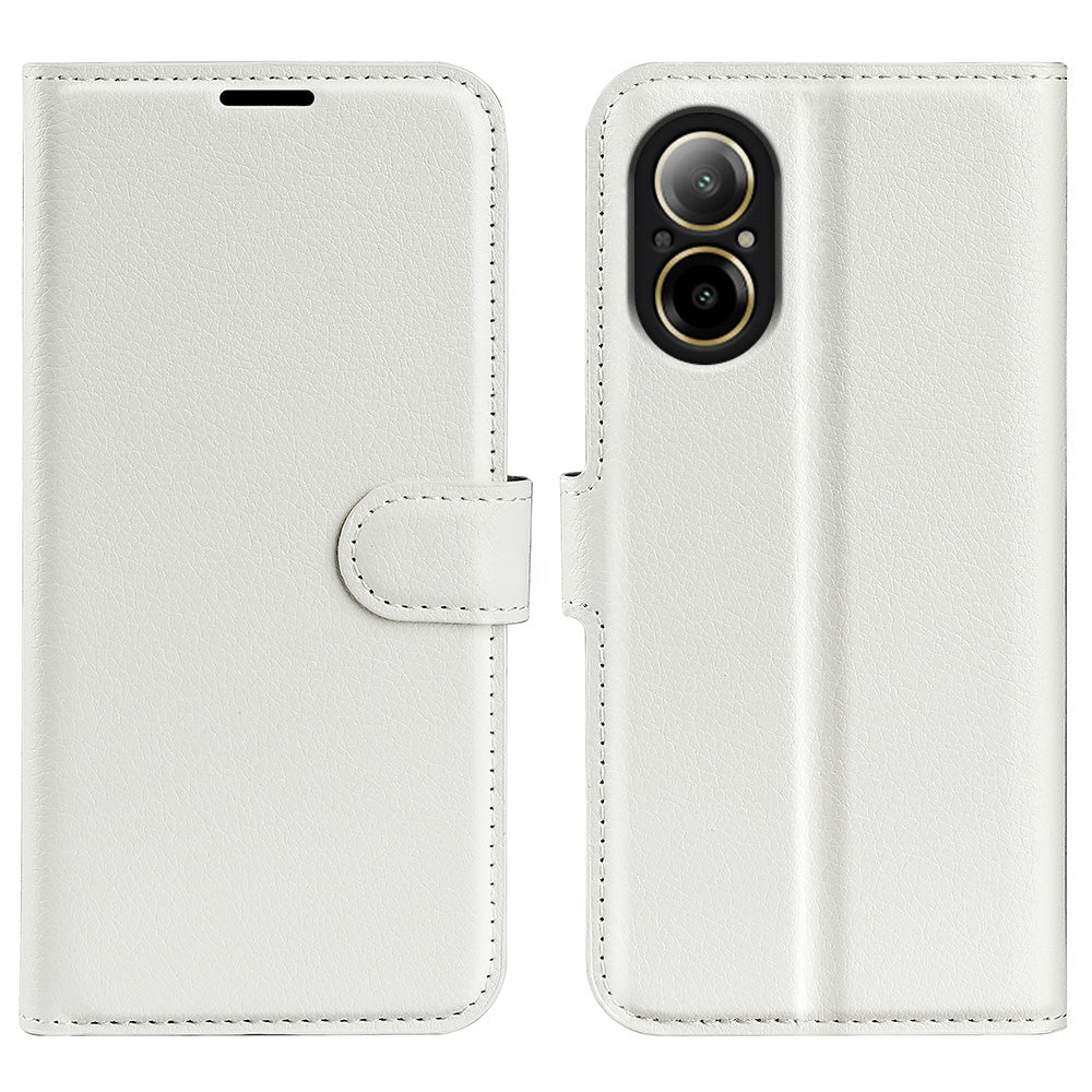 For Realme C67 4G Litchi Texture PU Leather Wallet Case Shockproof Cell Phone Cover
