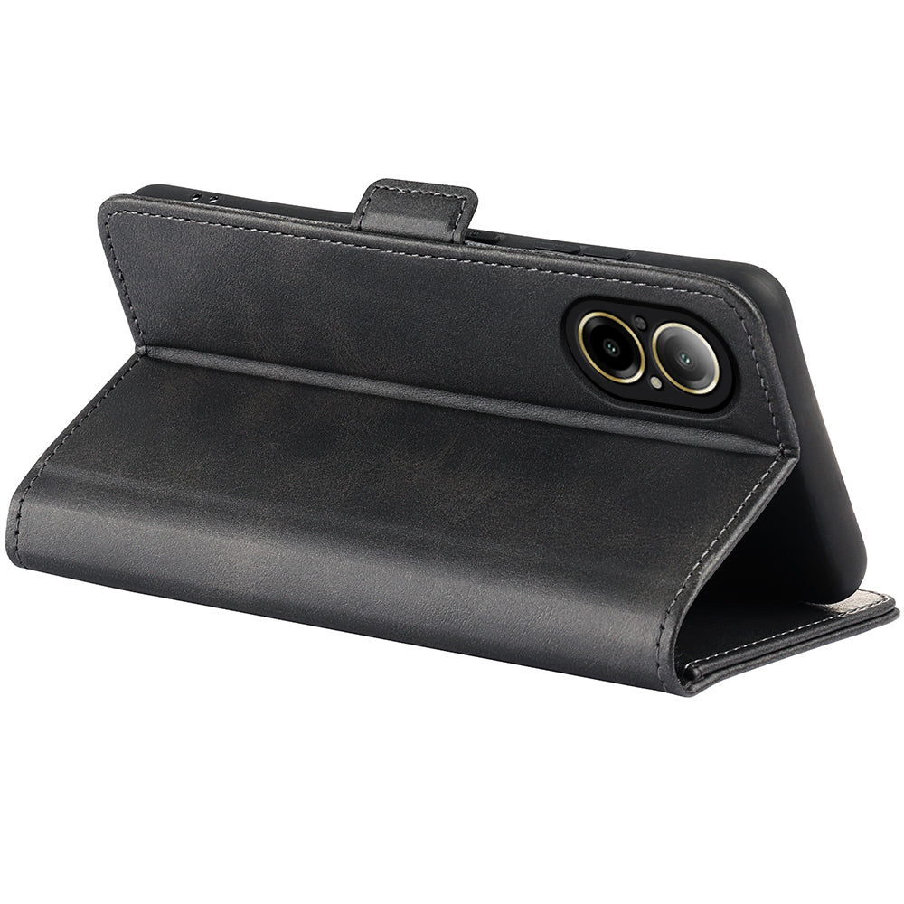 For Realme C67 4G Cell Phone Cover Leather Phone Case Wallet with Magnetic Clasp