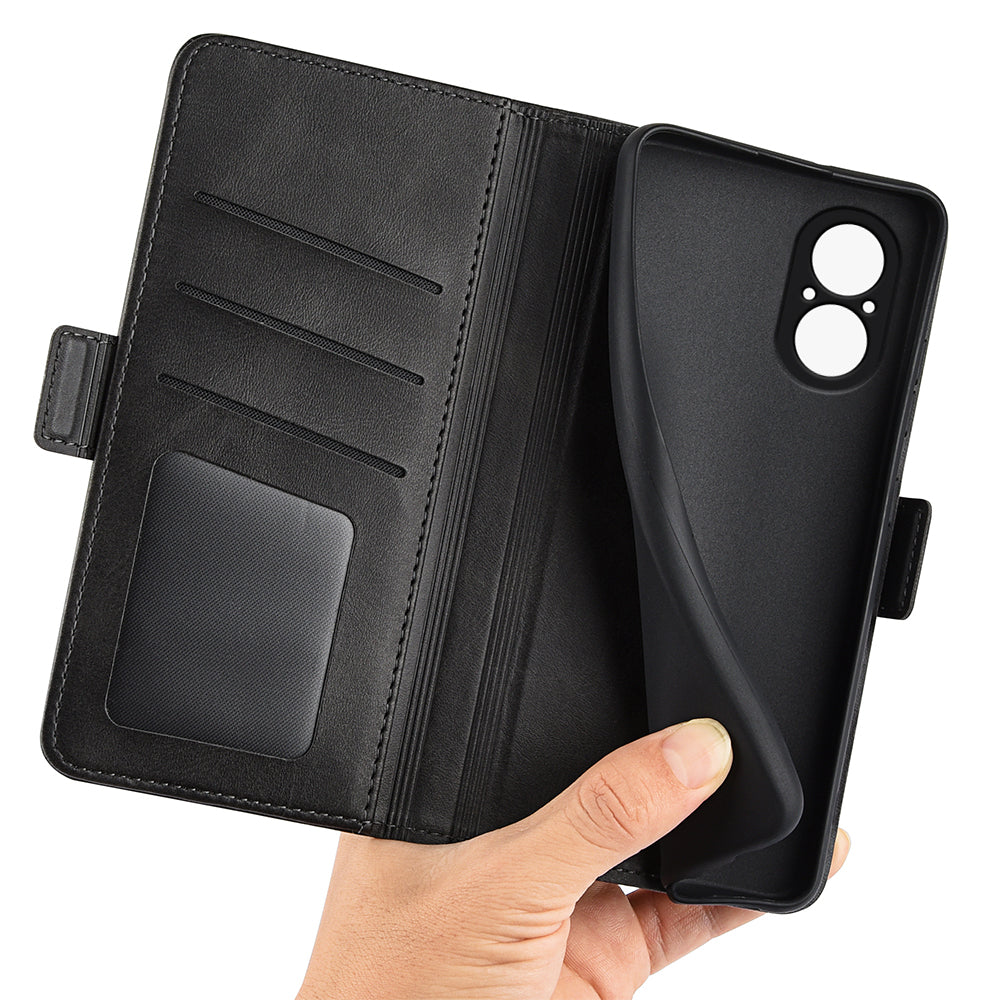 For Realme C67 4G Cell Phone Cover Leather Phone Case Wallet with Magnetic Clasp