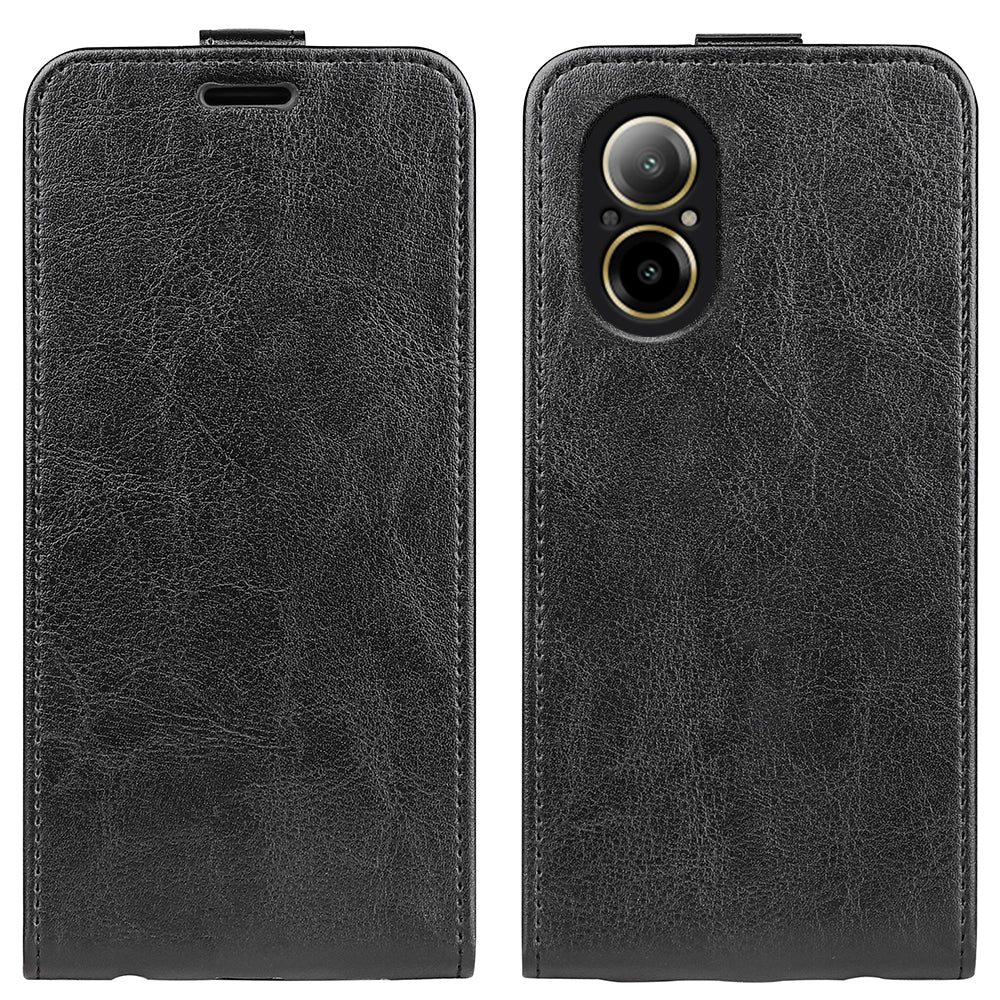 For Realme C67 4G Case Card Slots PU Leather Vertical Flip Phone Cover
