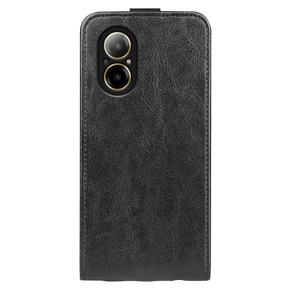 For Realme C67 4G Case Card Slots PU Leather Vertical Flip Phone Cover
