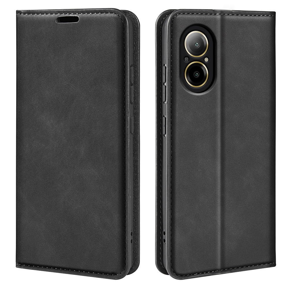 For Realme C67 4G Case PU Leather Card Holder Magnetic Closure Phone Cover