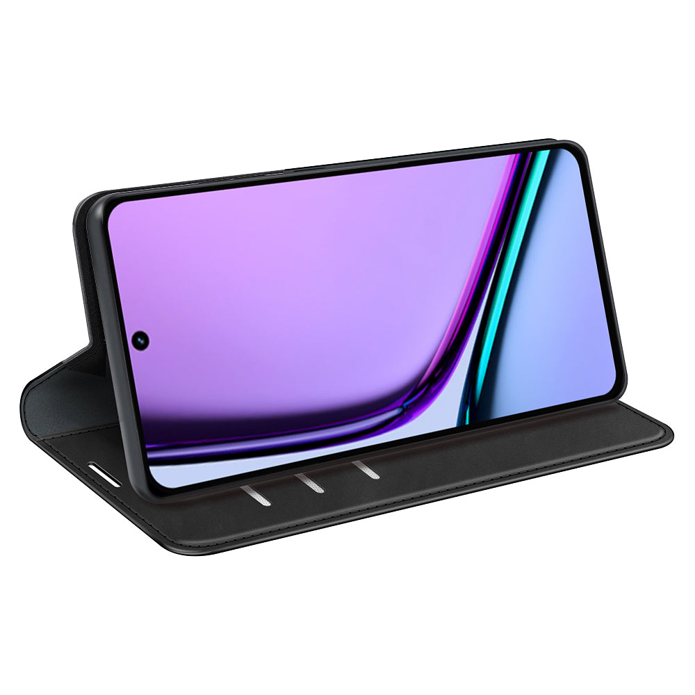For Realme C67 4G Case PU Leather Card Holder Magnetic Closure Phone Cover