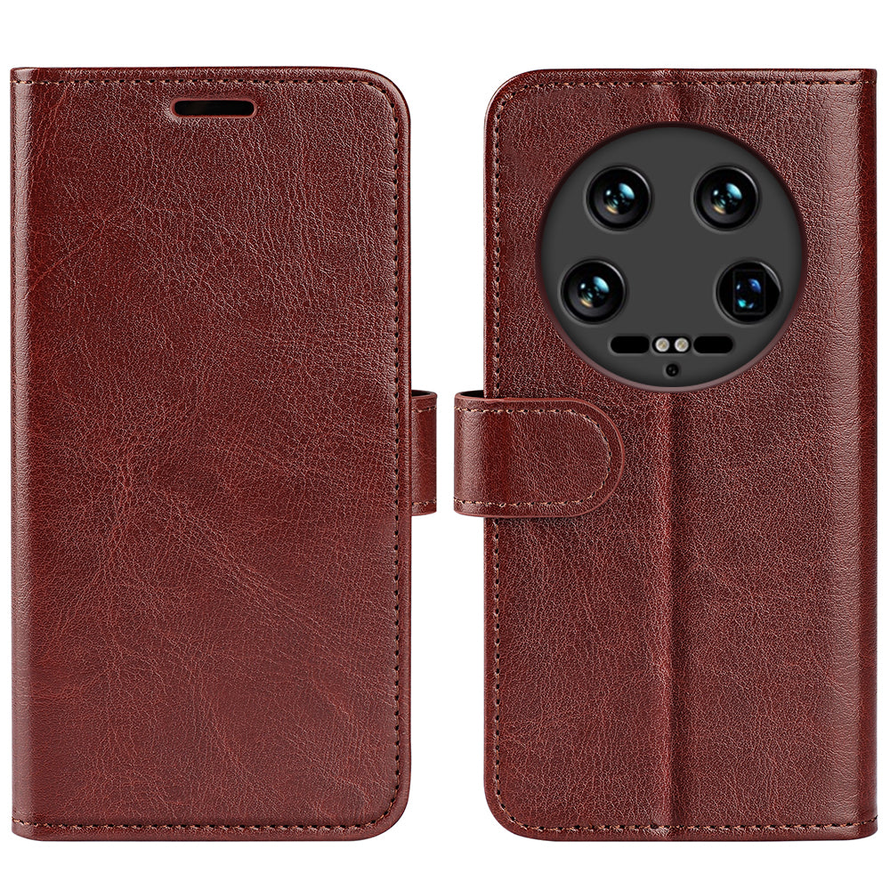 For Xiaomi 14 Ultra Case TPU+PU Leather Phone Protective Flip Cover Crazy Horse Texture