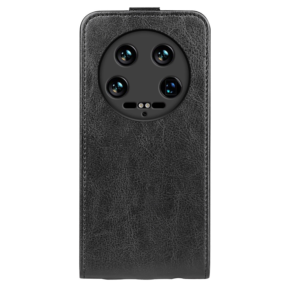 For Xiaomi 14 Ultra Case PU Leather Protective Vertical Flip Phone Cover with Card Holder