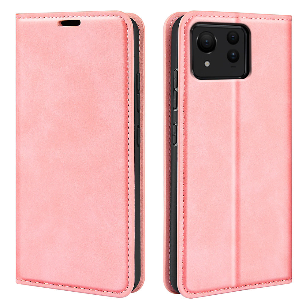 For Asus Zenfone 11 Ultra 5G Case Skin Touch Feeling PU Leather Stand Phone Cover