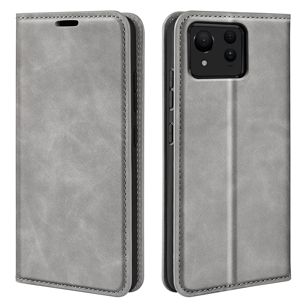 For Asus Zenfone 11 Ultra 5G Case Skin Touch Feeling PU Leather Stand Phone Cover