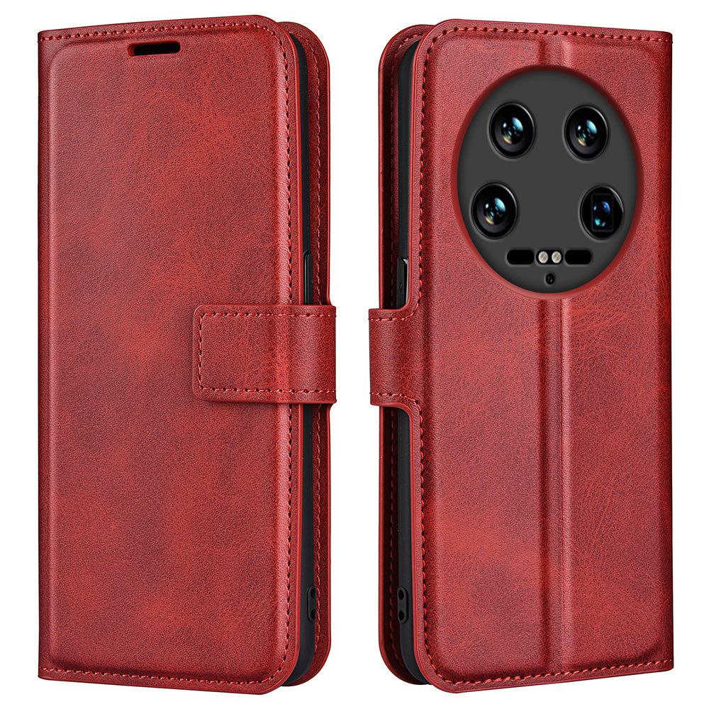 For Xiaomi 14 Ultra Case Calf Texture Leather Wallet Cell Phone Cover