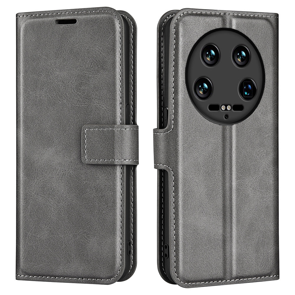 For Xiaomi 14 Ultra Case Calf Texture Leather Wallet Cell Phone Cover