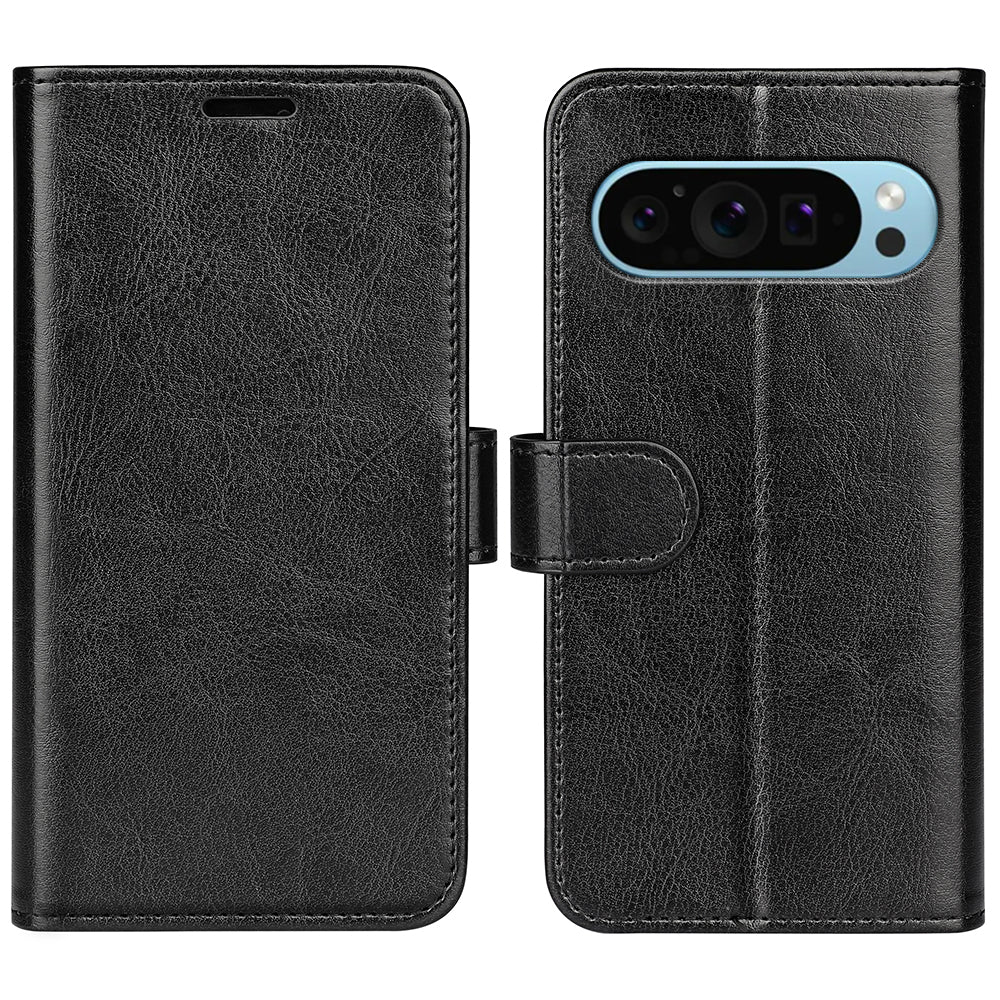 For Google Pixel 9 Case Crazy Horse Texture TPU+PU Leather Wallet Flip Phone Cover