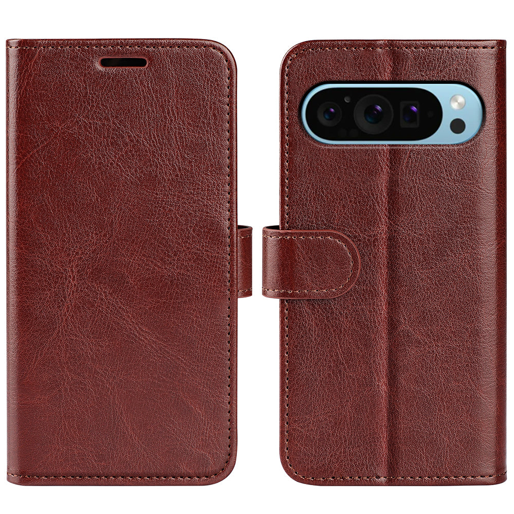 For Google Pixel 9 Case Crazy Horse Texture TPU+PU Leather Wallet Flip Phone Cover