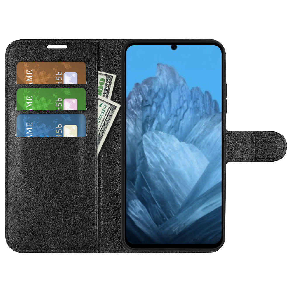 For Google Pixel 9 PU Leather Phone Case Litchi Texture Shockproof Cell Phone Back Cover