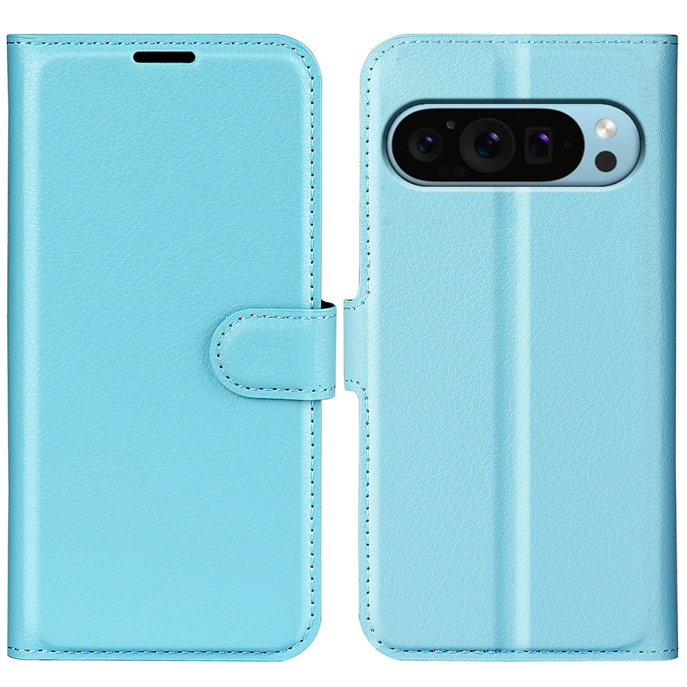 For Google Pixel 9 PU Leather Phone Case Litchi Texture Shockproof Cell Phone Back Cover