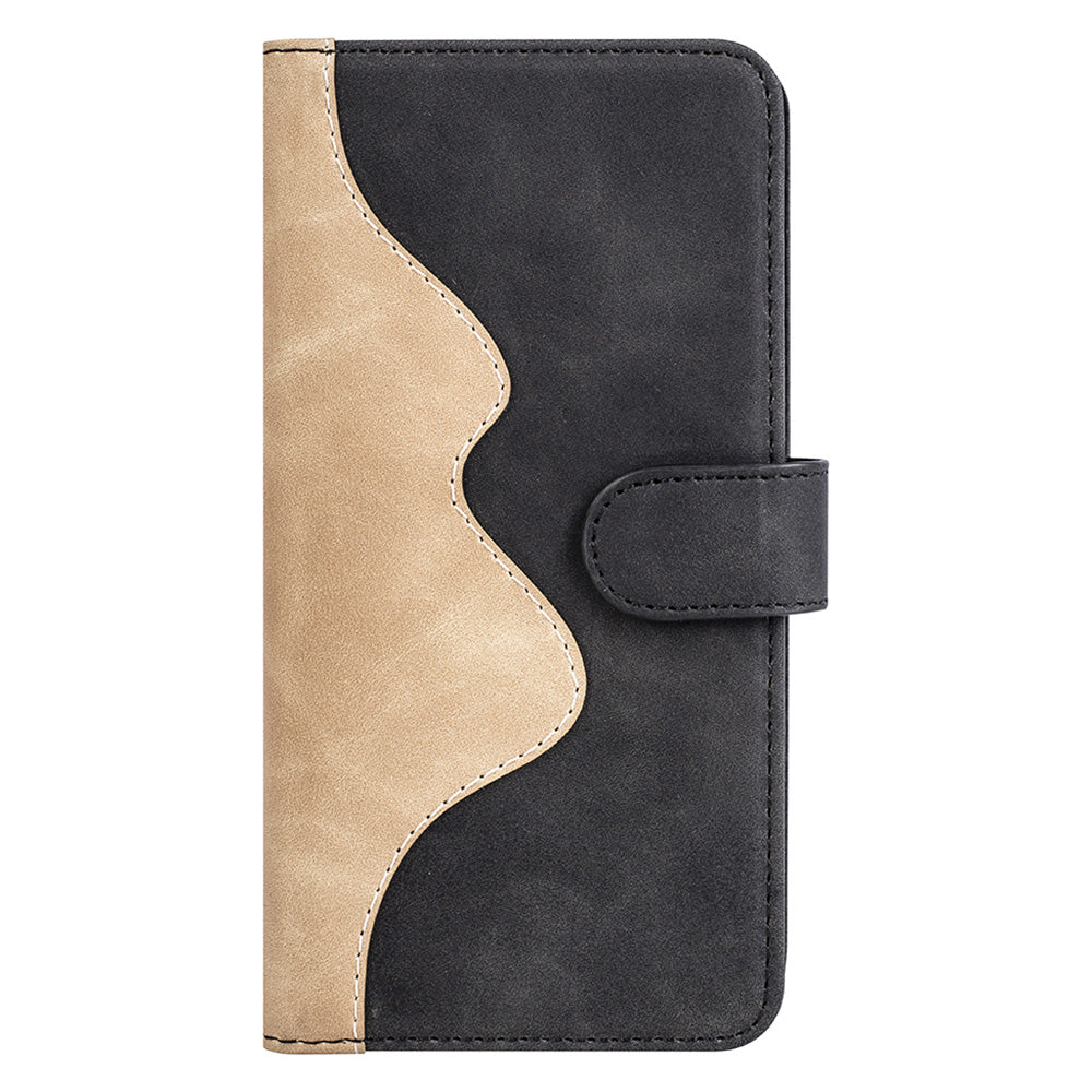 For Google Pixel 9 Case PU Leather Wallet Color Splicing Drop-proof Cell Phone Cover