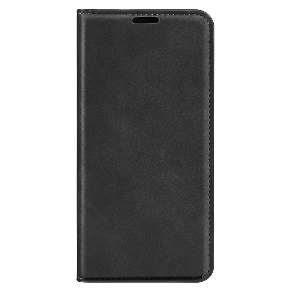 For Google Pixel 9 Leather Case Skin-Touch Magnetic Closing Phone Cover