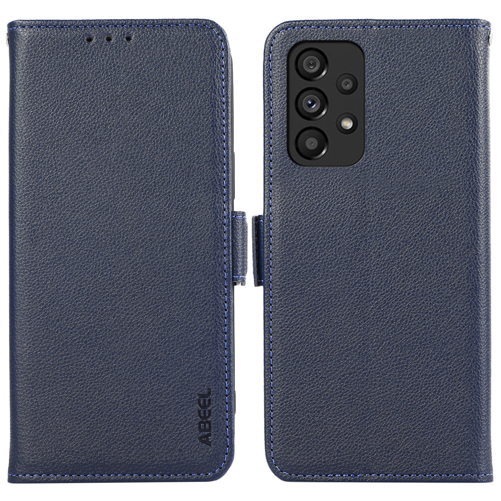 ABEEL For Samsung Galaxy A33 5G Case RFID Blocking PU Leather Phone Cover with Card Holder