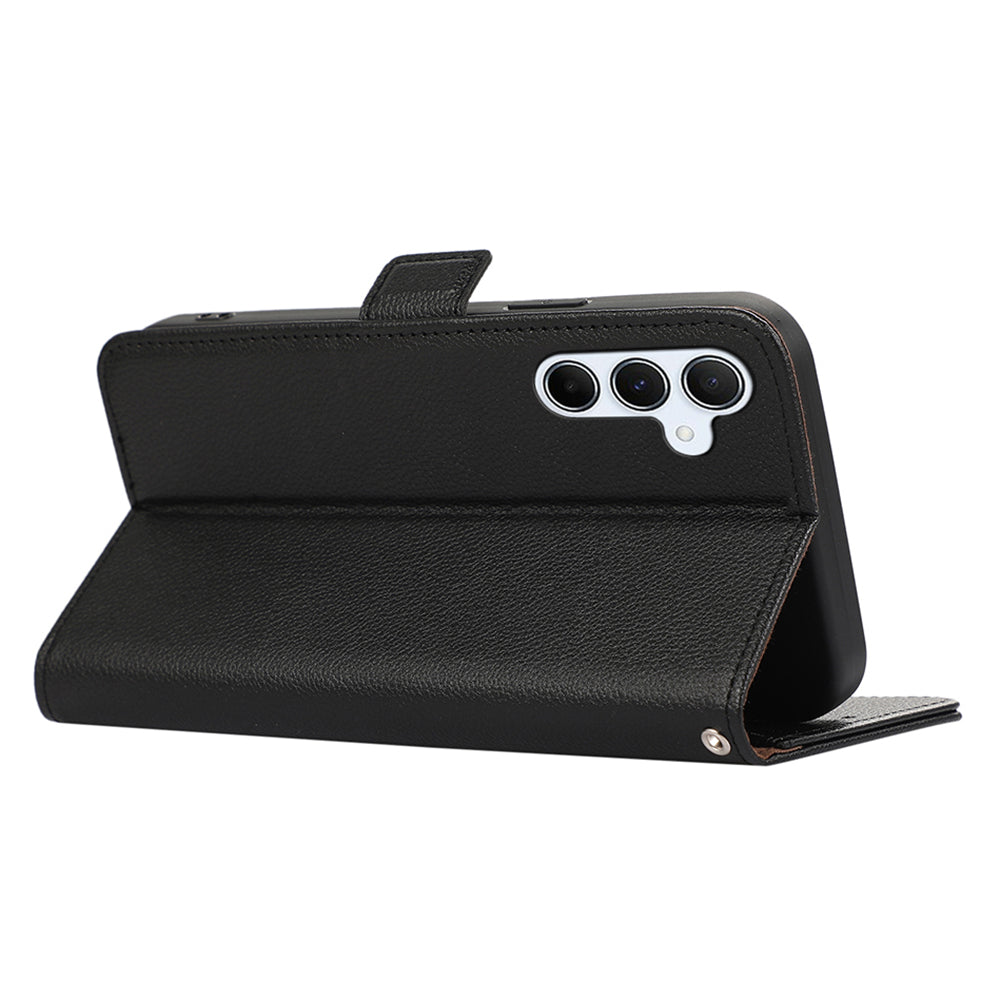 ABEEL For Samsung Galaxy A34 5G Leather Case RFID Blocking Adjustable Stand Phone Cover