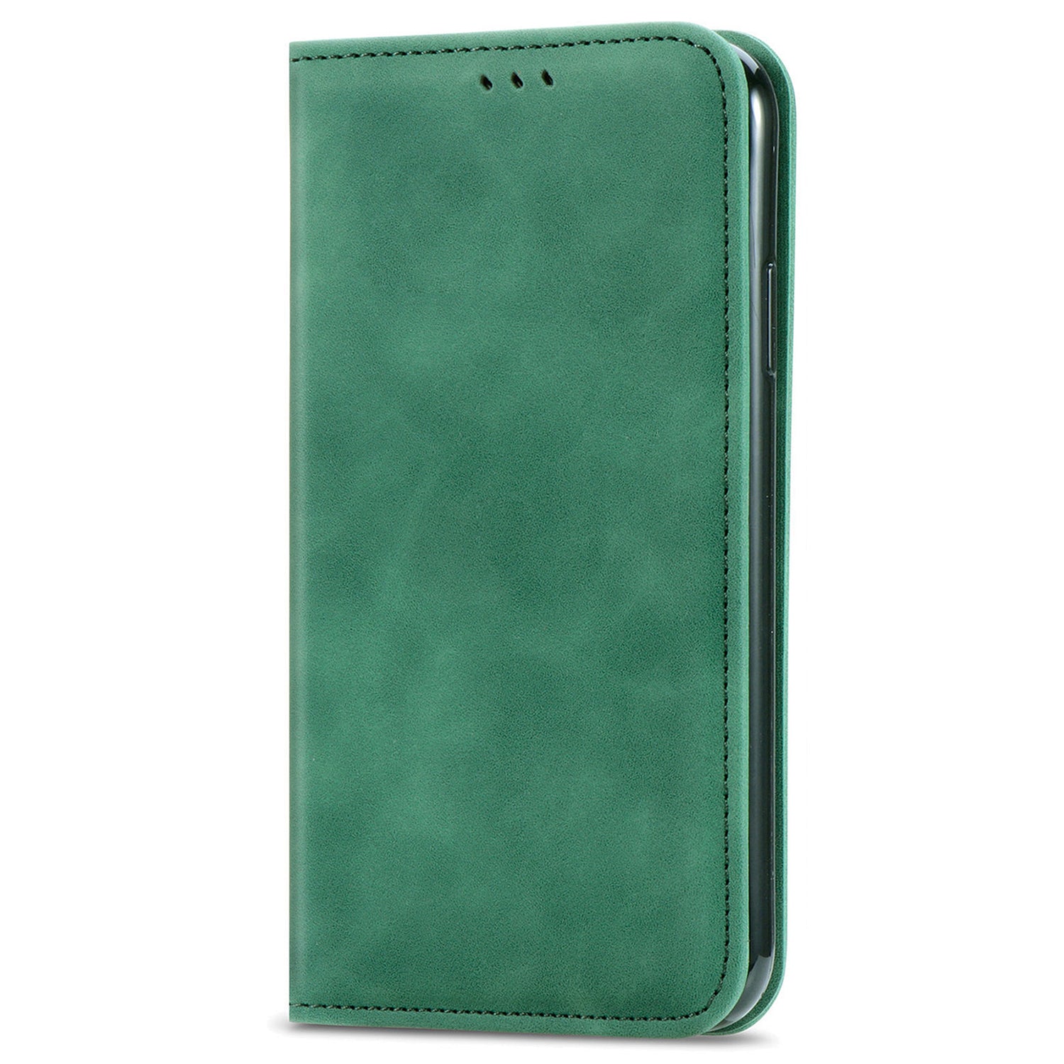 For Samsung Galaxy S24+ Cell Phone Cases Skin-touch Leather Magnetic Adsorption Cover