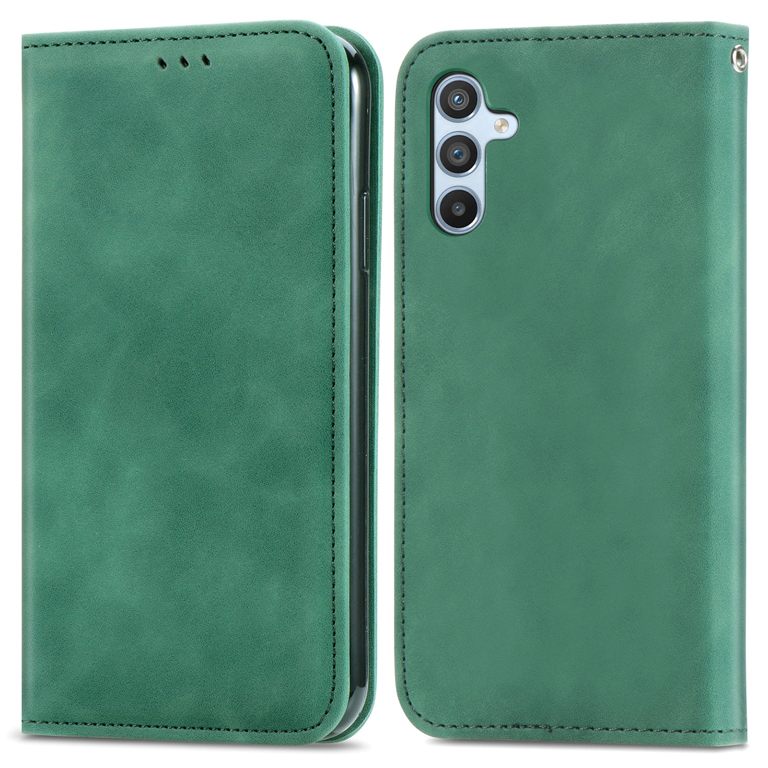For Samsung Galaxy A35 5G Case Skin Touch Feeling Magnetic Closing Stand Cell Phone Cover