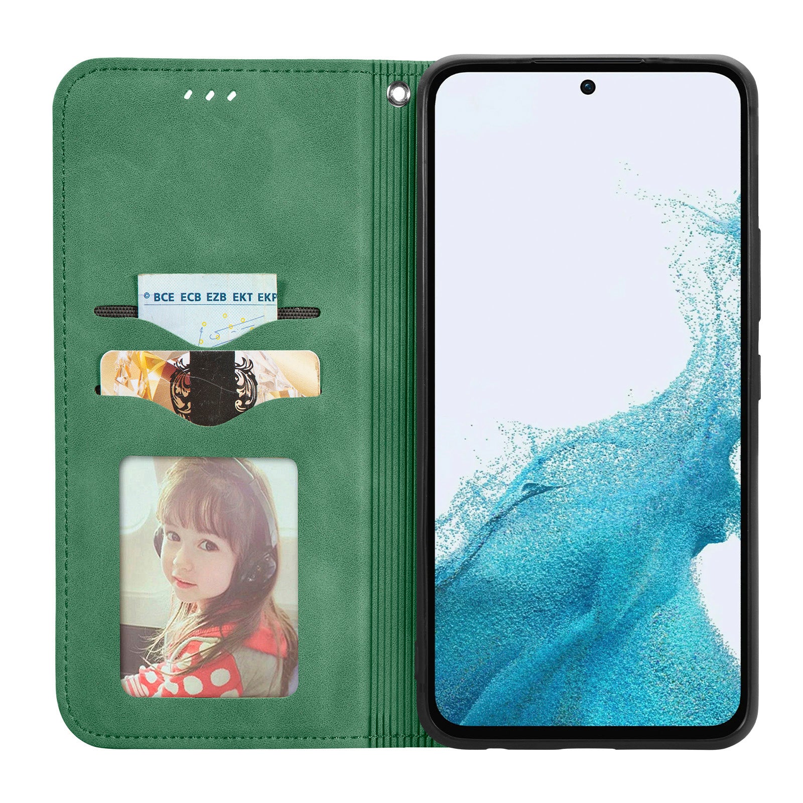 For Samsung Galaxy A35 5G Case Skin Touch Feeling Magnetic Closing Stand Cell Phone Cover