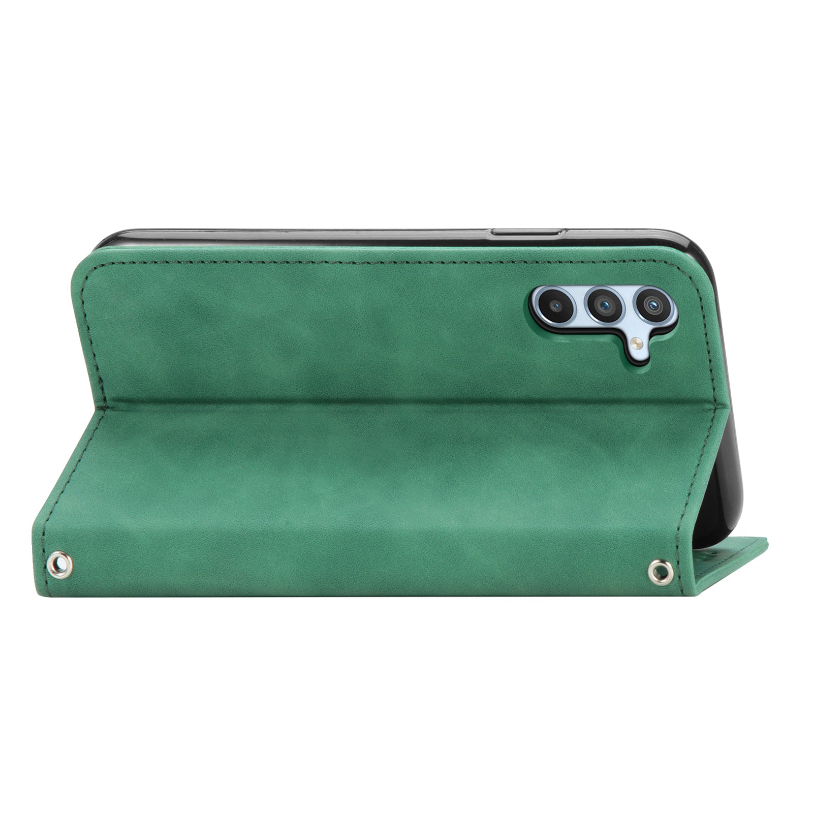 For Samsung Galaxy A35 5G Case Skin Touch Feeling Magnetic Closing Stand Cell Phone Cover