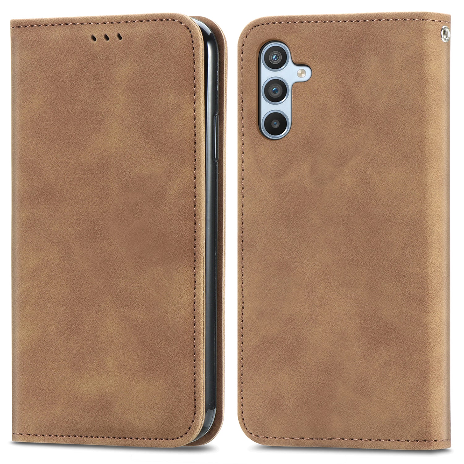 For Samsung Galaxy A35 5G Case Skin Touch Feeling Magnetic Closing Stand Cell Phone Cover