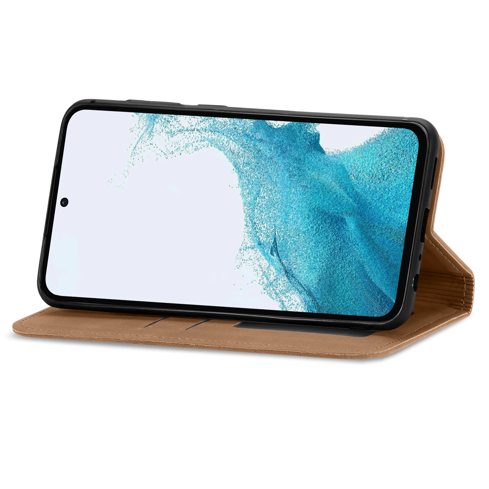 For Samsung Galaxy A55 5G Case Card Slots Skin-touch Leather Flip Phone Cover