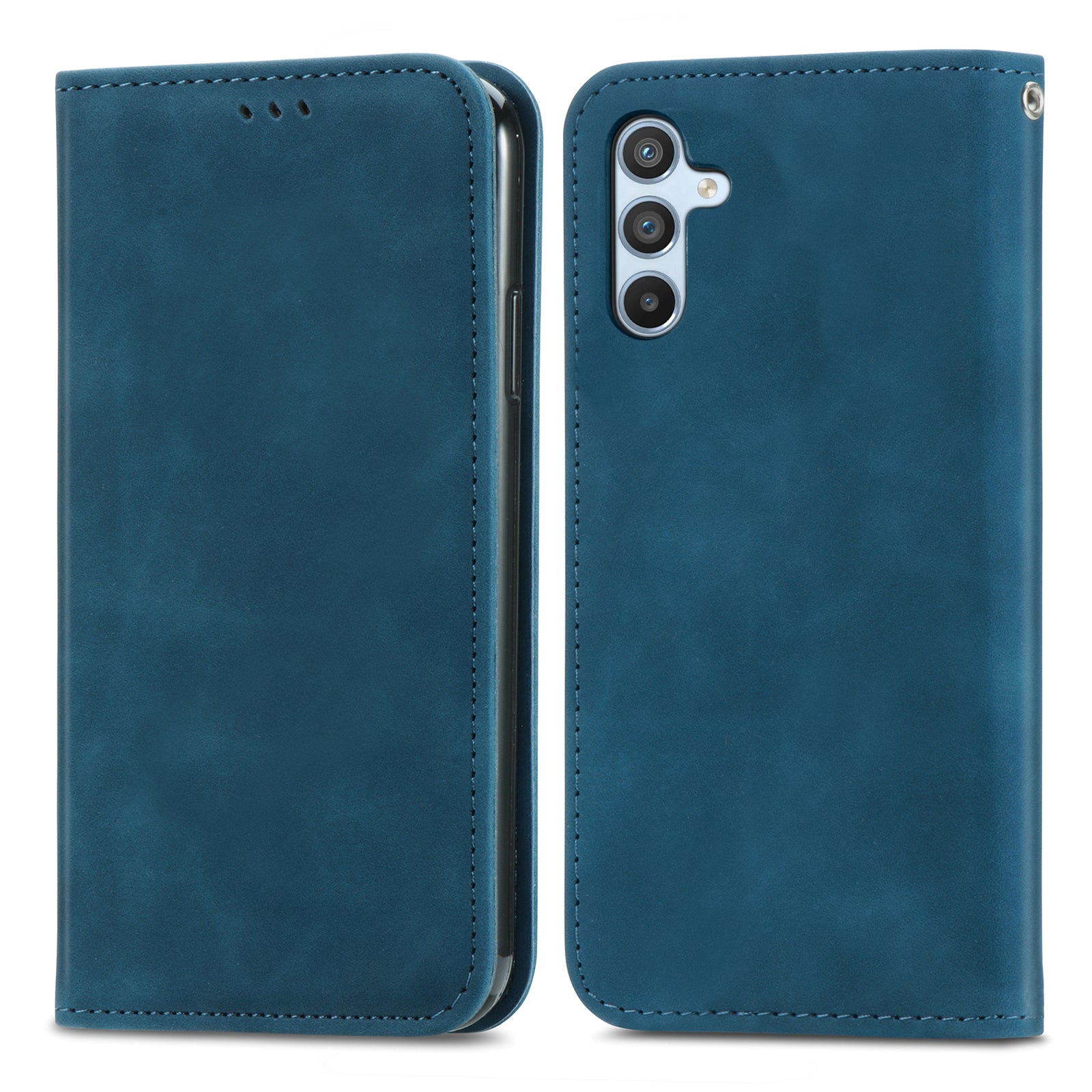 For Samsung Galaxy A55 5G Case Card Slots Skin-touch Leather Flip Phone Cover