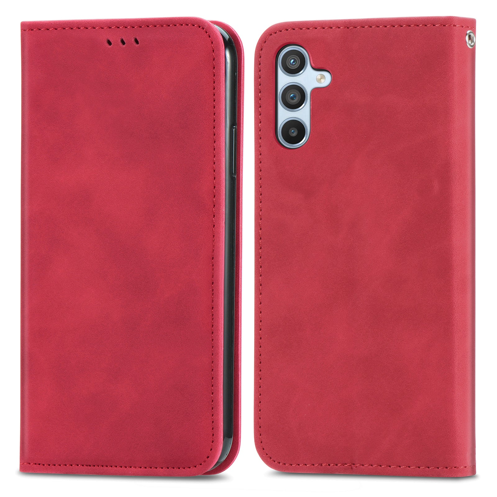 For Samsung Galaxy A55 5G Case Card Slots Skin-touch Leather Flip Phone Cover