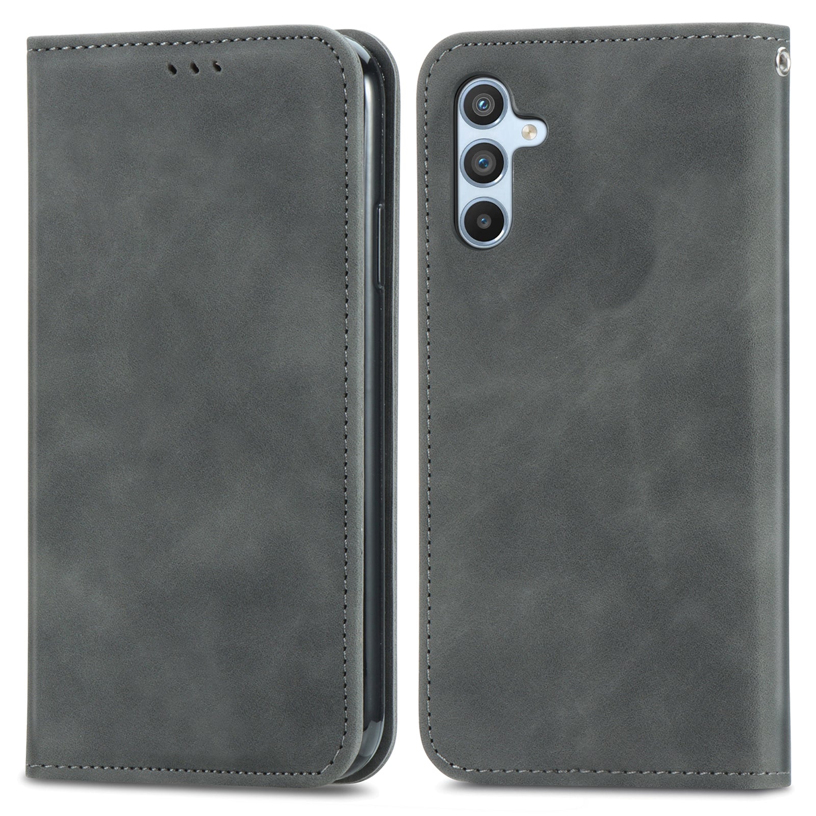 For Samsung Galaxy A55 5G Case Card Slots Skin-touch Leather Flip Phone Cover