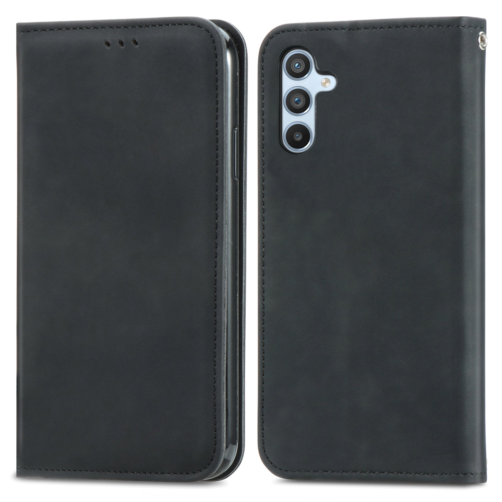 For Samsung Galaxy A55 5G Case Card Slots Skin-touch Leather Flip Phone Cover