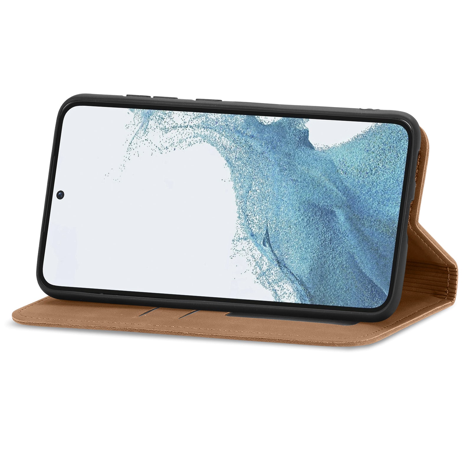 For Samsung Galaxy S23+ Case Magnetic Closing PU Leather+TPU Scratch-proof Phone Cover