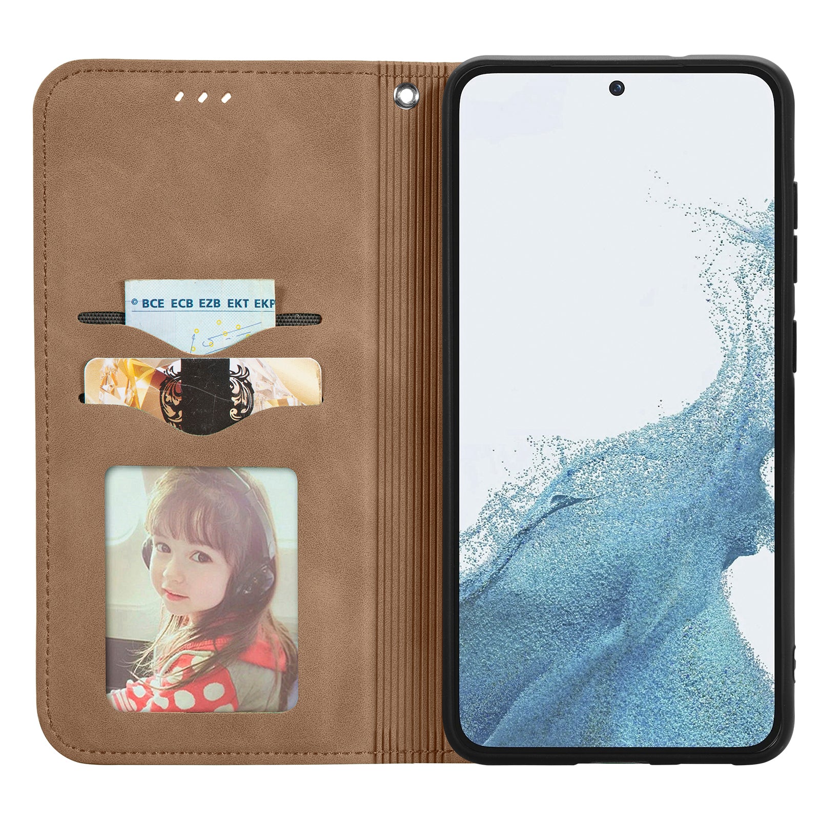 For Samsung Galaxy S23+ Case Magnetic Closing PU Leather+TPU Scratch-proof Phone Cover
