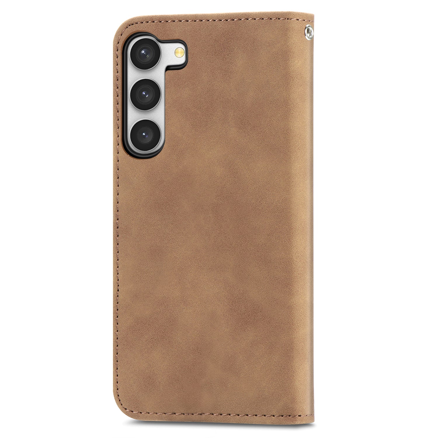For Samsung Galaxy S23+ Case Magnetic Closing PU Leather+TPU Scratch-proof Phone Cover